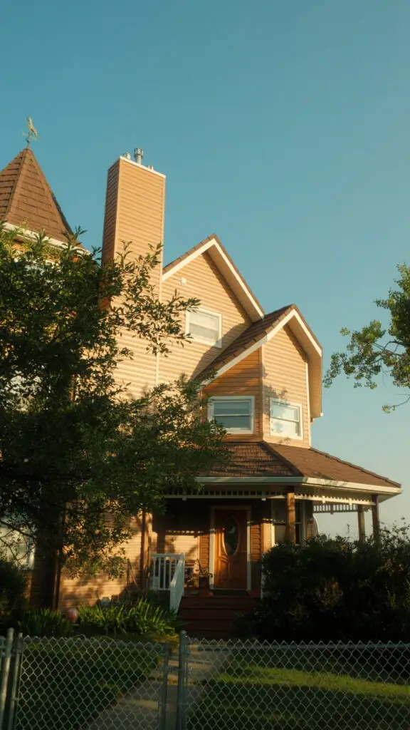 Old house with large porch in Bozeman Montana