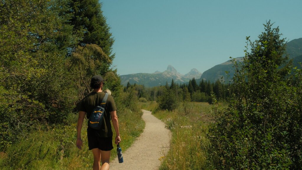 Teton mountain range near Driggs, Idaho 