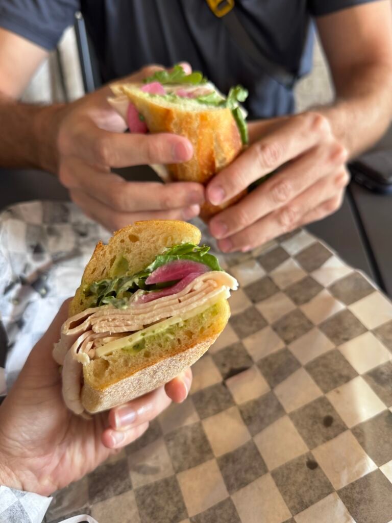 Turkey sandwich from Finks Deli in Bozeman, Montana
