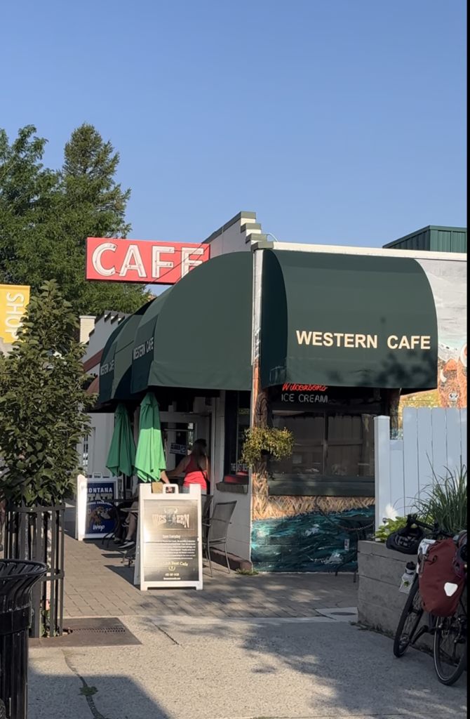 Cafe sign at Western Cafe in Bozeman, Montana